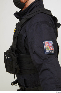 Photos Michael Summers Cop bulletproof vest detail of uniform upper…